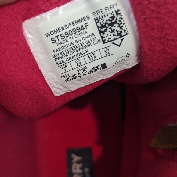 Sperry Saltwater Leather Duck Boots NEW Red Brown - Picture 10 of 12